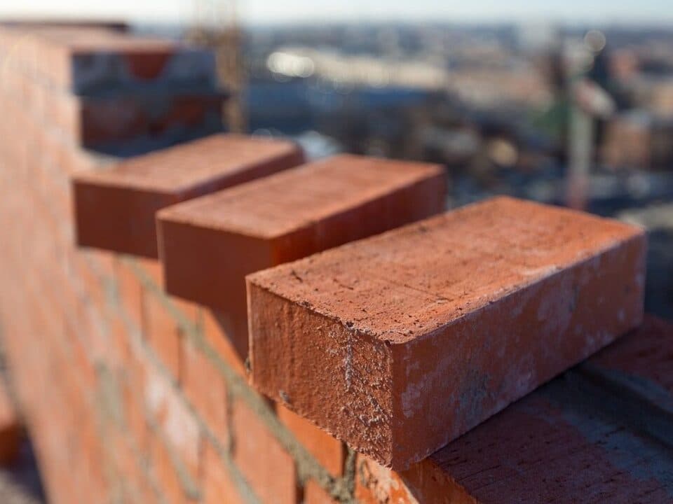 Brick masonry close-up representing construction material quality